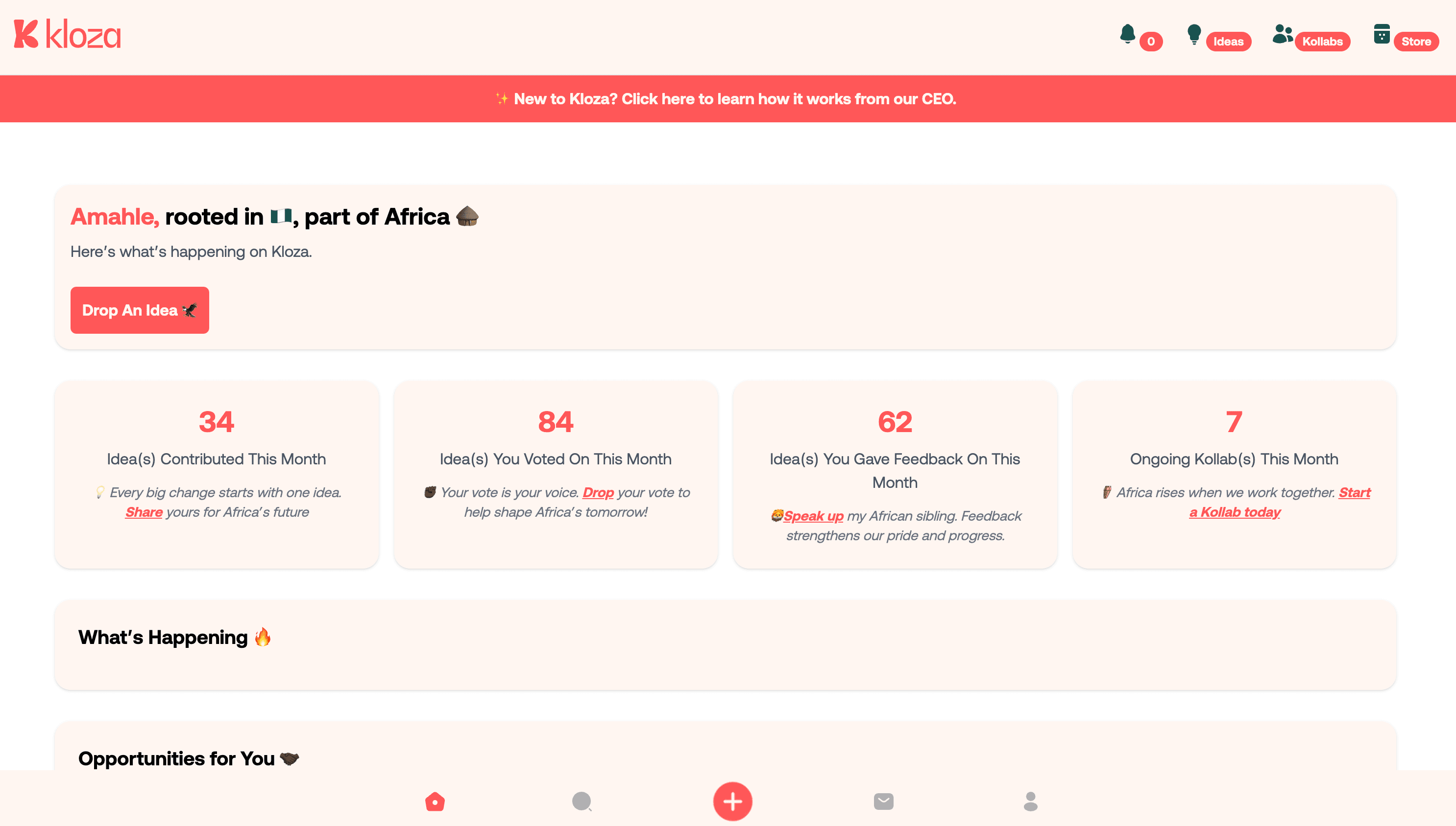 Kloza Platform Dashboard